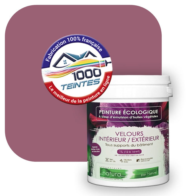 Peinture écologique Natura Tassili® Les Rouges (L'Atelier by Edicolor 117C/117-C/117C1) Intérieur/Extérieur VELOURS
