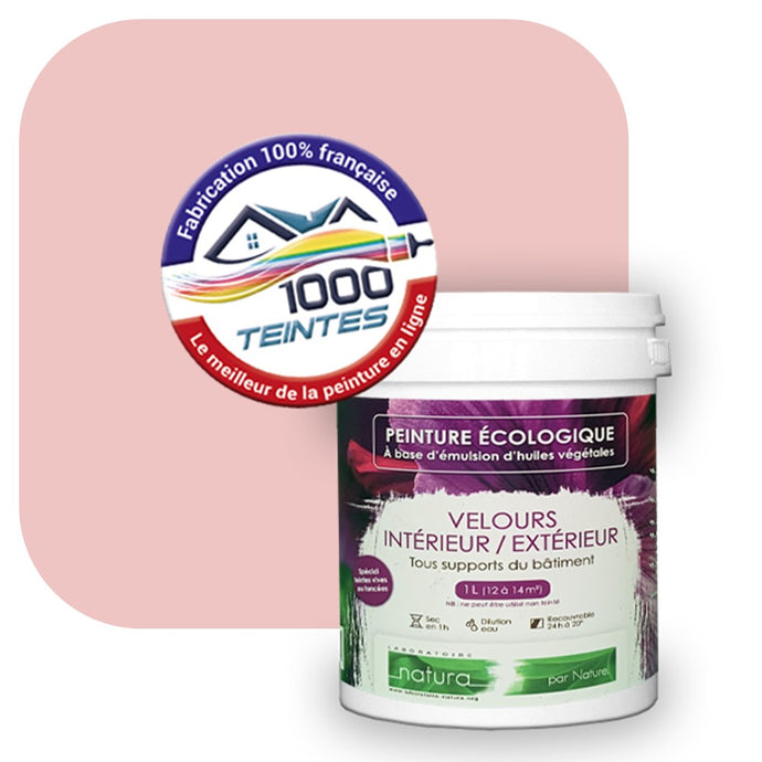 Peinture écologique Natura Tassili® Les Rouges (L'Atelier by Edicolor 118A/118-A/118A1) Intérieur/Extérieur VELOURS
