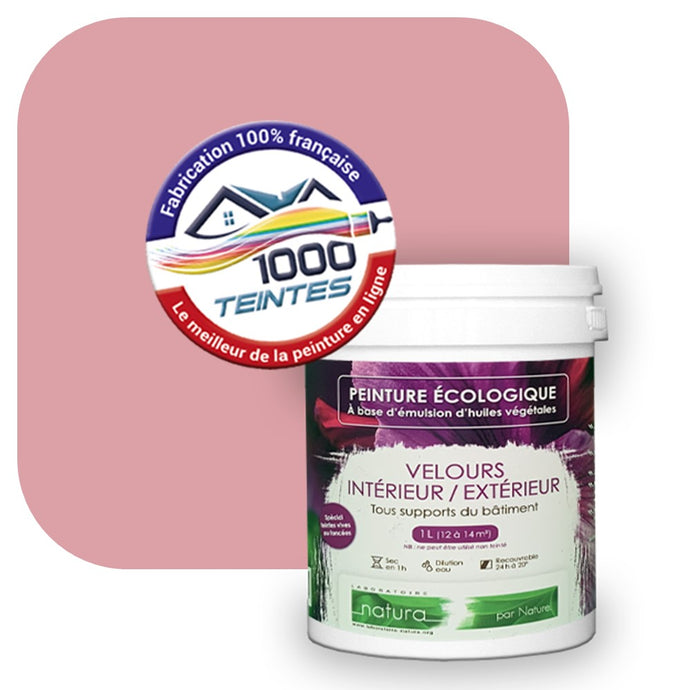 Peinture écologique Natura Tassili® Les Rouges (L'Atelier by Edicolor 118B/118-B/118B1) Intérieur/Extérieur VELOURS