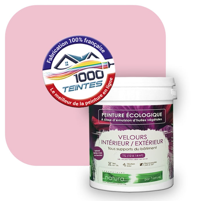 Peinture écologique Natura Tassili® Les Rouges (L'Atelier by Edicolor 120C/120-C/120C1) Intérieur/Extérieur VELOURS