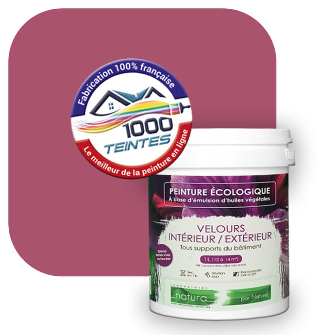 Peinture écologique Natura Tassili® Les Rouges (L'Atelier by Edicolor 120E/120-E/120E1) Intérieur/Extérieur VELOURS