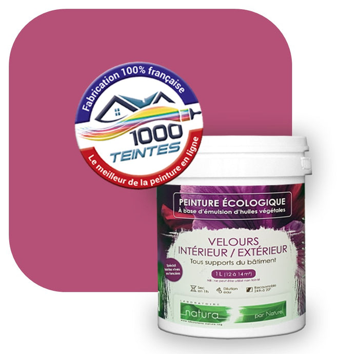 Peinture écologique Natura Tassili® Les Rouges (L'Atelier by Edicolor 121D/121-D/121D1) Intérieur/Extérieur VELOURS