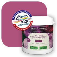 Charger l&#39;image dans la galerie, Peinture écologique Natura Tassili® Les Violets (L&#39;Atelier by Edicolor 123C/123-C/123C1) Intérieur/Extérieur VELOURS
