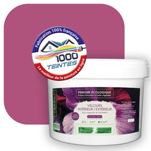 Charger l&#39;image dans la galerie, Peinture écologique Natura Tassili® Les Violets (L&#39;Atelier by Edicolor 123C/123-C/123C1) Intérieur/Extérieur VELOURS
