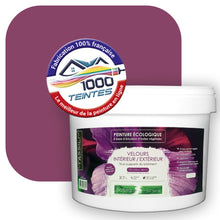 Charger l&#39;image dans la galerie, Peinture écologique Natura Tassili® Les Violets (L&#39;Atelier by Edicolor 123E/123-E/123E1) Intérieur/Extérieur VELOURS

