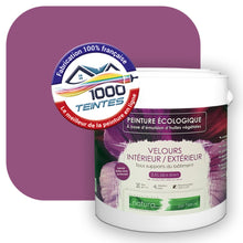 Charger l&#39;image dans la galerie, Peinture écologique Natura Tassili® Les Violets (L&#39;Atelier by Edicolor 124D/124-D/124D1) Intérieur/Extérieur VELOURS
