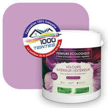 Charger l&#39;image dans la galerie, Peinture écologique Natura Tassili® Les Violets (L&#39;Atelier by Edicolor 125A/125-A/125A1) Intérieur/Extérieur VELOURS

