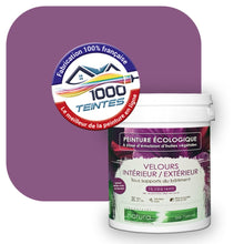 Charger l&#39;image dans la galerie, Peinture écologique Natura Tassili® Les Violets (L&#39;Atelier by Edicolor 125D/125-D/125D1) Intérieur/Extérieur VELOURS
