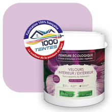 Charger l&#39;image dans la galerie, Peinture écologique Natura Tassili® Les Violets (L&#39;Atelier by Edicolor 126C/126-C/126C1) Intérieur/Extérieur VELOURS

