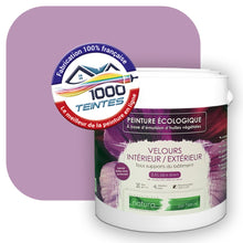 Charger l&#39;image dans la galerie, Peinture écologique Natura Tassili® Les Violets (L&#39;Atelier by Edicolor 126D/126-D/126D1) Intérieur/Extérieur VELOURS
