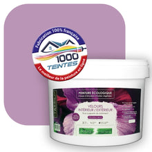 Charger l&#39;image dans la galerie, Peinture écologique Natura Tassili® Les Violets (L&#39;Atelier by Edicolor 126D/126-D/126D1) Intérieur/Extérieur VELOURS
