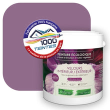 Charger l&#39;image dans la galerie, Peinture écologique Natura Tassili® Les Violets (L&#39;Atelier by Edicolor 126E/126-E/126E1) Intérieur/Extérieur VELOURS
