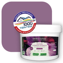 Charger l&#39;image dans la galerie, Peinture écologique Natura Tassili® Les Violets (L&#39;Atelier by Edicolor 126E/126-E/126E1) Intérieur/Extérieur VELOURS
