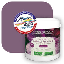 Charger l&#39;image dans la galerie, Peinture écologique Natura Tassili® Les Violets (L&#39;Atelier by Edicolor 127C/127-C/127C1) Intérieur/Extérieur VELOURS
