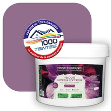 Charger l&#39;image dans la galerie, Peinture écologique Natura Tassili® Les Violets (L&#39;Atelier by Edicolor 128B/128-B/128B1) Intérieur/Extérieur VELOURS
