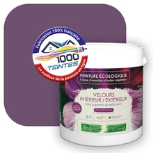 Charger l&#39;image dans la galerie, Peinture écologique Natura Tassili® Les Violets (L&#39;Atelier by Edicolor 128D/128-D/128D1) Intérieur/Extérieur VELOURS

