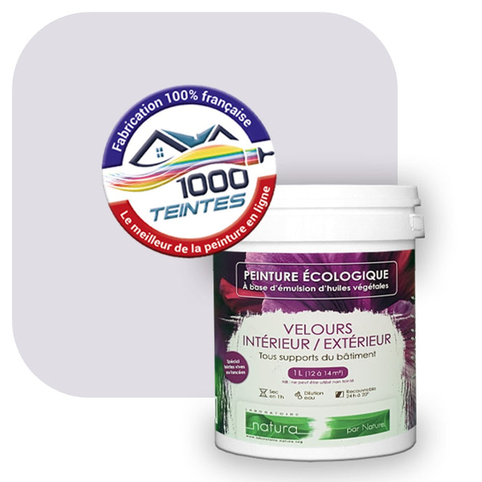 Peinture écologique Natura Tassili® Les Violets (L'Atelier by Edicolor 129A/129-A/129A1) Intérieur/Extérieur VELOURS