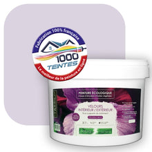 Charger l&#39;image dans la galerie, Peinture écologique Natura Tassili® Les Violets (L&#39;Atelier by Edicolor 129B/129-B/129B1) Intérieur/Extérieur VELOURS
