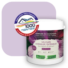 Charger l&#39;image dans la galerie, Peinture écologique Natura Tassili® Les Violets (L&#39;Atelier by Edicolor 129C/129-C/129C1) Intérieur/Extérieur VELOURS
