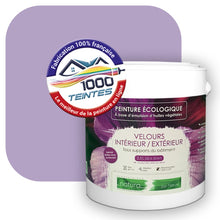 Charger l&#39;image dans la galerie, Peinture écologique Natura Tassili® Les Violets (L&#39;Atelier by Edicolor 129D/129-D/129D1) Intérieur/Extérieur VELOURS
