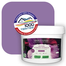 Charger l&#39;image dans la galerie, Peinture écologique Natura Tassili® Les Violets (L&#39;Atelier by Edicolor 130B/130-B/130B1) Intérieur/Extérieur VELOURS
