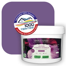 Charger l&#39;image dans la galerie, Peinture écologique Natura Tassili® Les Violets (L&#39;Atelier by Edicolor 130C/130-C/130C1) Intérieur/Extérieur VELOURS
