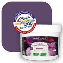 Charger l&#39;image dans la galerie, Peinture écologique Natura Tassili® Les Violets (L&#39;Atelier by Edicolor 130E/130-E/130E1) Intérieur/Extérieur VELOURS
