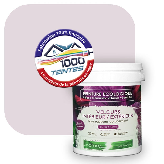 Peinture écologique Natura Tassili® Les Violets (L'Atelier by Edicolor 131B/131-B/131B1) Intérieur/Extérieur VELOURS