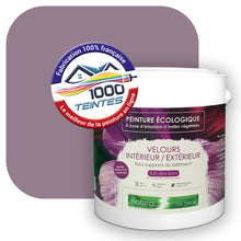 Charger l&#39;image dans la galerie, Peinture écologique Natura Tassili® Les Violets (L&#39;Atelier by Edicolor 131D/131-D/131D1) Intérieur/Extérieur VELOURS
