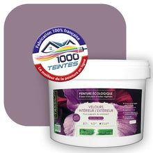 Charger l&#39;image dans la galerie, Peinture écologique Natura Tassili® Les Violets (L&#39;Atelier by Edicolor 131D/131-D/131D1) Intérieur/Extérieur VELOURS
