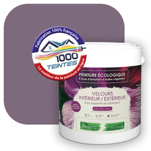 Charger l&#39;image dans la galerie, Peinture écologique Natura Tassili® Les Violets (L&#39;Atelier by Edicolor 131E/131-E/131E1) Intérieur/Extérieur VELOURS

