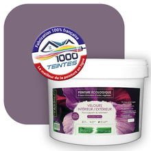 Charger l&#39;image dans la galerie, Peinture écologique Natura Tassili® Les Violets (L&#39;Atelier by Edicolor 131E/131-E/131E1) Intérieur/Extérieur VELOURS

