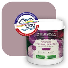 Charger l&#39;image dans la galerie, Peinture écologique Natura Tassili® Les Violets (L&#39;Atelier by Edicolor 132D/132-D/132D1) Intérieur/Extérieur VELOURS
