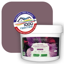 Charger l&#39;image dans la galerie, Peinture écologique Natura Tassili® Les Violets (L&#39;Atelier by Edicolor 132E/132-E/132E1) Intérieur/Extérieur VELOURS
