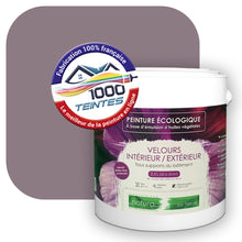 Charger l&#39;image dans la galerie, Peinture écologique Natura Tassili® Les Violets (L&#39;Atelier by Edicolor 133D/133-D/133D1) Intérieur/Extérieur VELOURS
