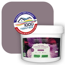 Charger l&#39;image dans la galerie, Peinture écologique Natura Tassili® Les Violets (L&#39;Atelier by Edicolor 133D/133-D/133D1) Intérieur/Extérieur VELOURS
