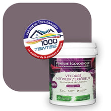 Charger l&#39;image dans la galerie, Peinture écologique Natura Tassili® Les Violets (L&#39;Atelier by Edicolor 133E/133-E/133E1) Intérieur/Extérieur VELOURS
