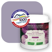 Charger l&#39;image dans la galerie, Peinture écologique Natura Tassili® Les Violets (L&#39;Atelier by Edicolor 134D/134-D/134D1) Intérieur/Extérieur VELOURS

