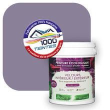 Charger l&#39;image dans la galerie, Peinture écologique Natura Tassili® Les Violets (L&#39;Atelier by Edicolor 134E/134-E/134E1) Intérieur/Extérieur VELOURS
