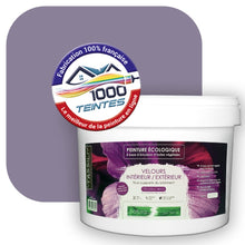 Charger l&#39;image dans la galerie, Peinture écologique Natura Tassili® Les Violets (L&#39;Atelier by Edicolor 134E/134-E/134E1) Intérieur/Extérieur VELOURS
