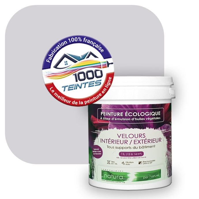 Peinture écologique Natura Tassili® Les Violets (L'Atelier by Edicolor 135A/135-A/135A1) Intérieur/Extérieur VELOURS