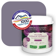 Charger l&#39;image dans la galerie, Peinture écologique Natura Tassili® Les Violets (L&#39;Atelier by Edicolor 135D/135-D/135D1) Intérieur/Extérieur VELOURS

