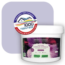 Charger l&#39;image dans la galerie, Peinture écologique Natura Tassili® Les Violets (L&#39;Atelier by Edicolor 136A/136-A/136A1) Intérieur/Extérieur VELOURS
