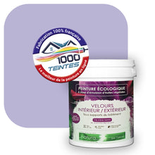 Charger l&#39;image dans la galerie, Peinture écologique Natura Tassili® Les Violets (L&#39;Atelier by Edicolor 136B/136-B/136B1) Intérieur/Extérieur VELOURS
