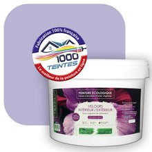 Charger l&#39;image dans la galerie, Peinture écologique Natura Tassili® Les Violets (L&#39;Atelier by Edicolor 136B/136-B/136B1) Intérieur/Extérieur VELOURS
