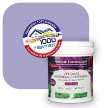 Charger l&#39;image dans la galerie, Peinture écologique Natura Tassili® Les Violets (L&#39;Atelier by Edicolor 136C/136-C/136C1) Intérieur/Extérieur VELOURS
