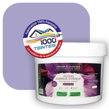 Charger l&#39;image dans la galerie, Peinture écologique Natura Tassili® Les Violets (L&#39;Atelier by Edicolor 136C/136-C/136C1) Intérieur/Extérieur VELOURS
