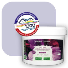 Charger l&#39;image dans la galerie, Peinture écologique Natura Tassili® Les Violets (L&#39;Atelier by Edicolor 137A/137-A/137A1) Intérieur/Extérieur VELOURS
