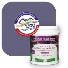 Charger l&#39;image dans la galerie, Peinture écologique Natura Tassili® Les Violets (L&#39;Atelier by Edicolor 137E/137-E/137E1) Intérieur/Extérieur VELOURS
