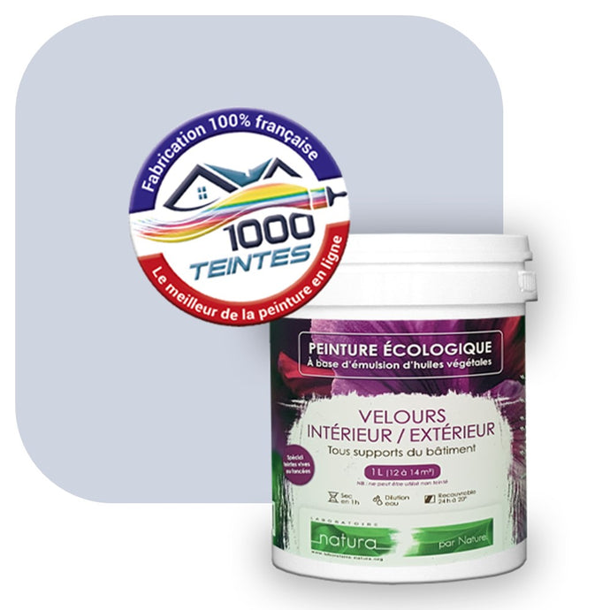 Peinture écologique Natura Tassili® Les Violets (L'Atelier by Edicolor 138A/138-A/138A1) Intérieur/Extérieur VELOURS